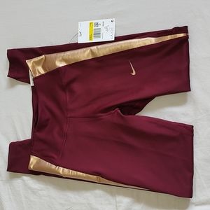 Nike Tight fit mid rise full length exercise pants